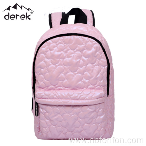 Pink PU children's backpack